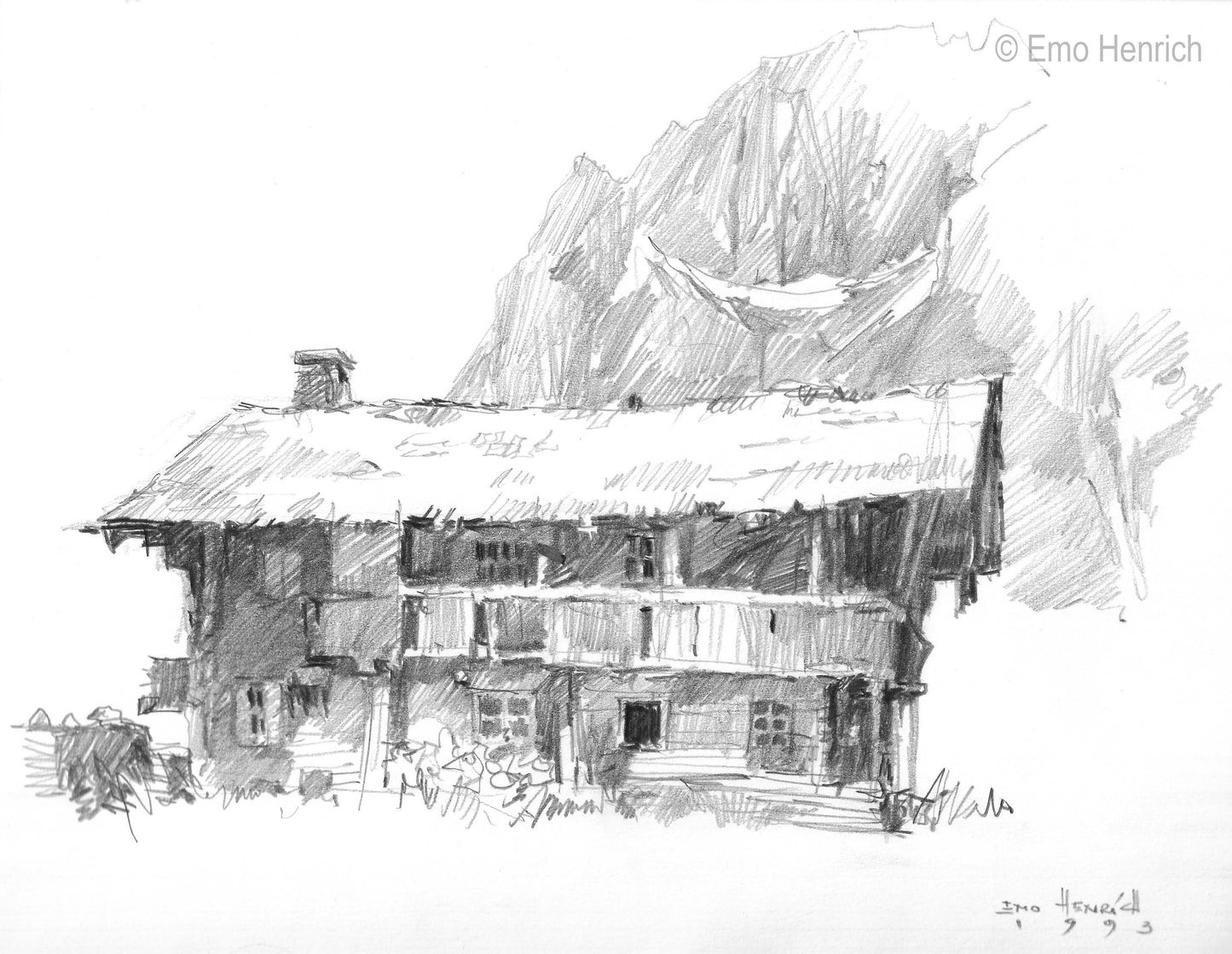Stablehaus Mit Berg
